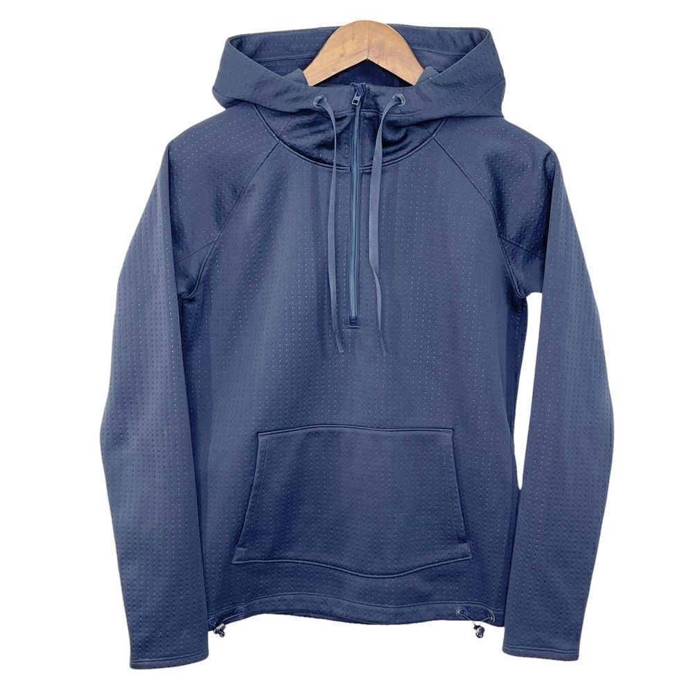 Athleta Hoodie Navy Half Zip Anorak Atmosphere Extra Small
